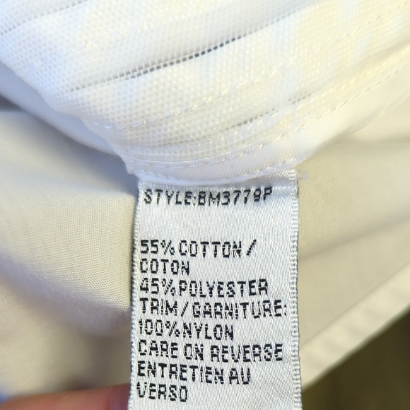 Conrad C Striped Pleats Button Down Top White Size 6P preppy Business casual - Picture 7 of 10